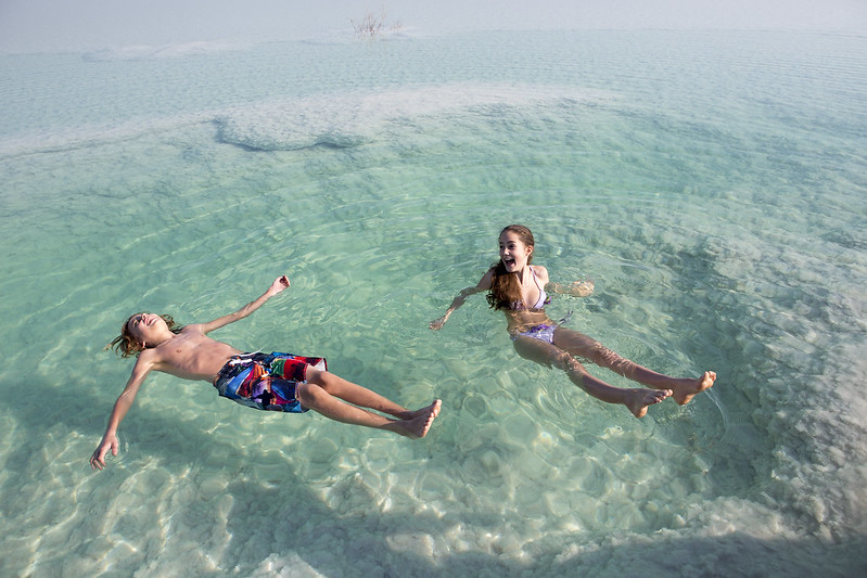 Family at the Dead Sea
